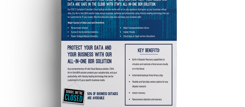 Brochure: <br/> All-In-One Backup & Disaster Recovery